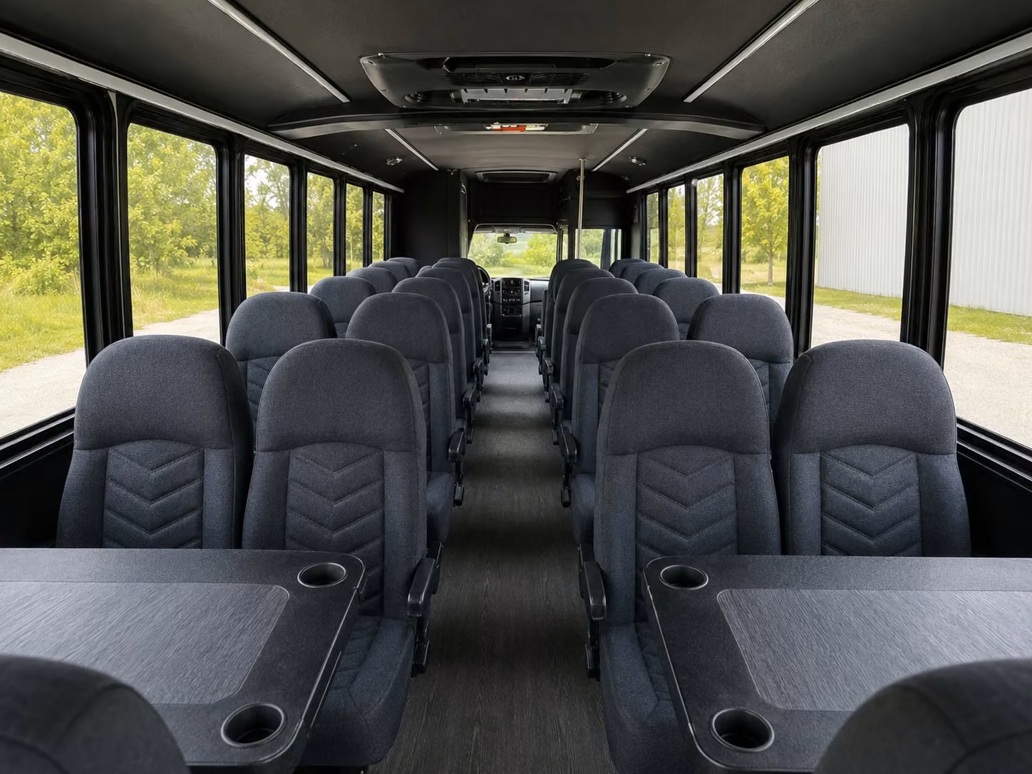 15 passenger minibus inside