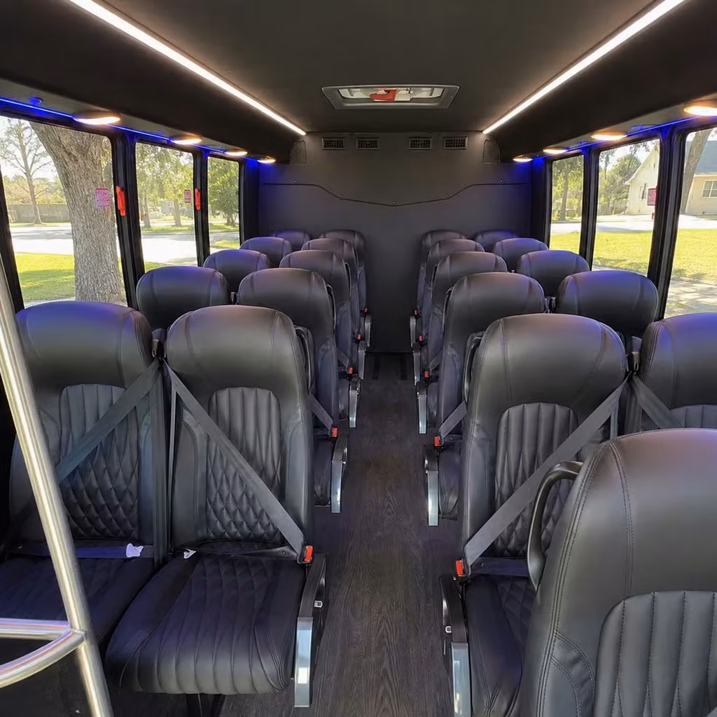 28 passenger minibus inside