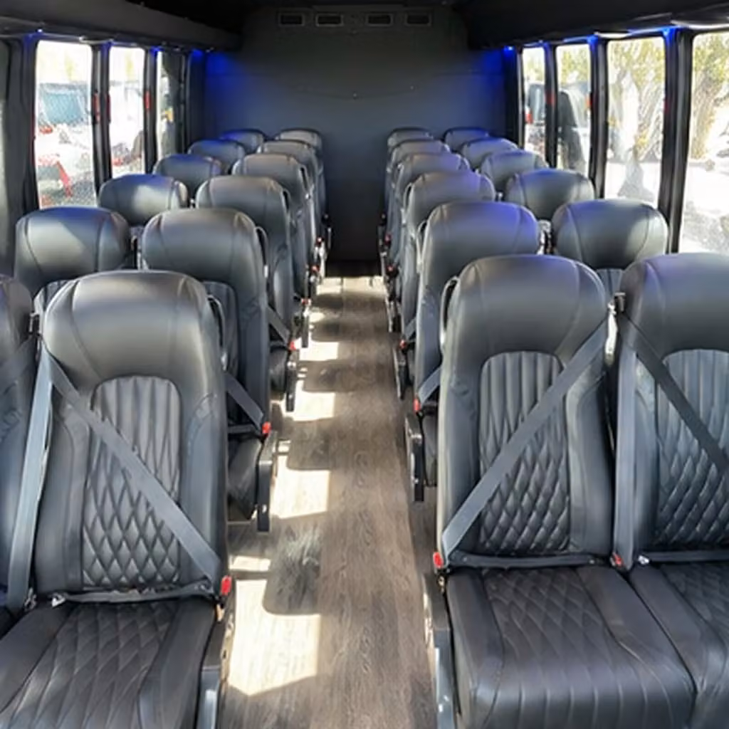 28 passenger minibus interior
