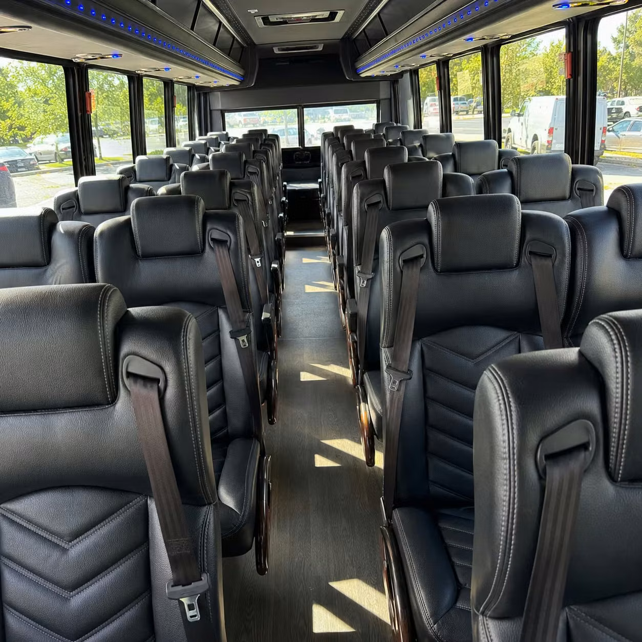 35 passenger minibus inside