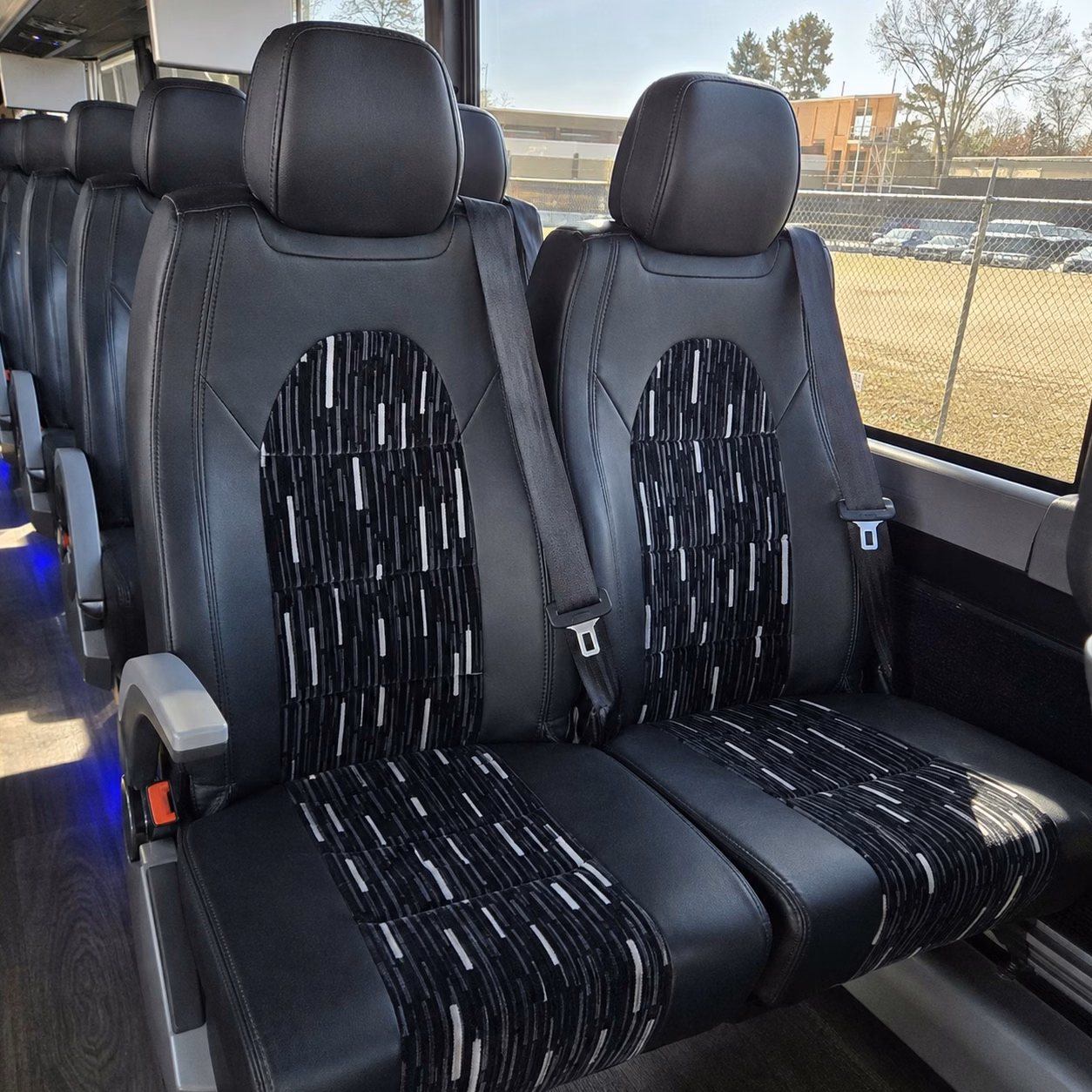 56 passenger charter bus interior