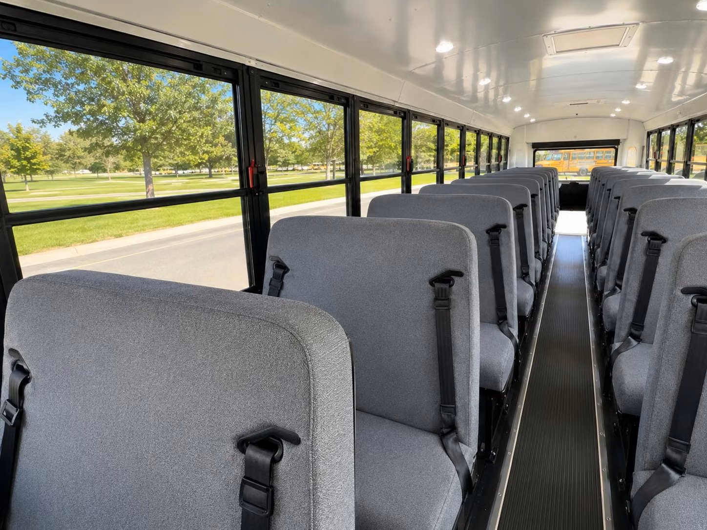school bus inside
